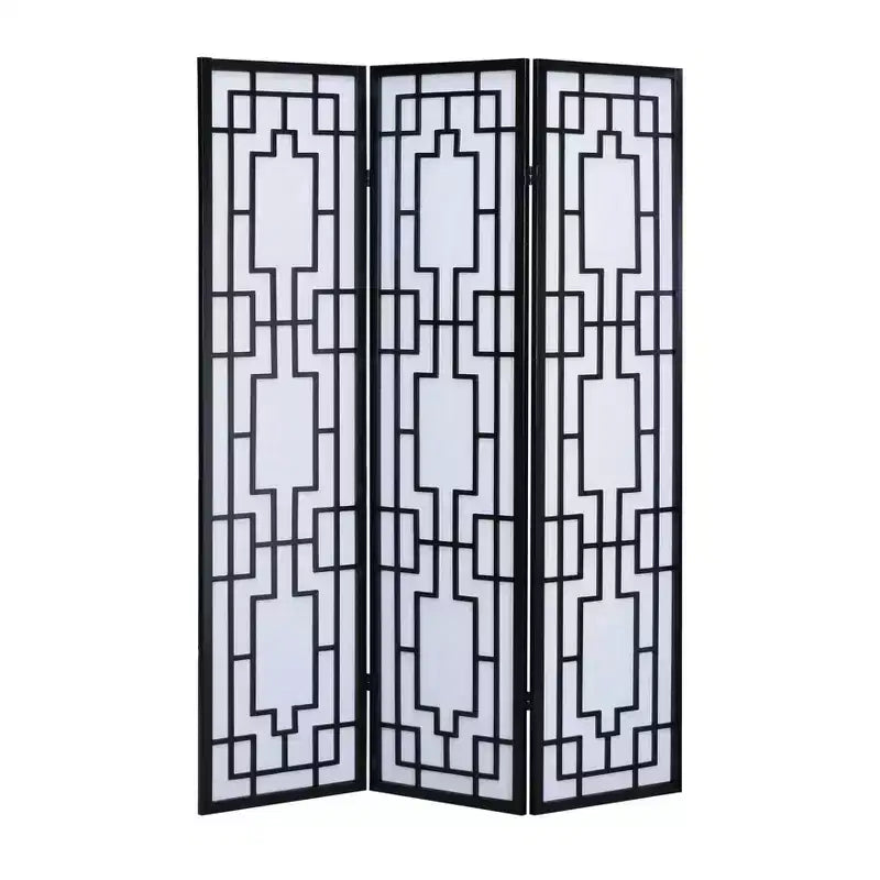 Paravent à 3 panneaux Sudoku Roundhill Furniture