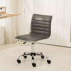 Chaise de Bureau Fremo Chromel Réglable à Vérin Pneumatique, Grise