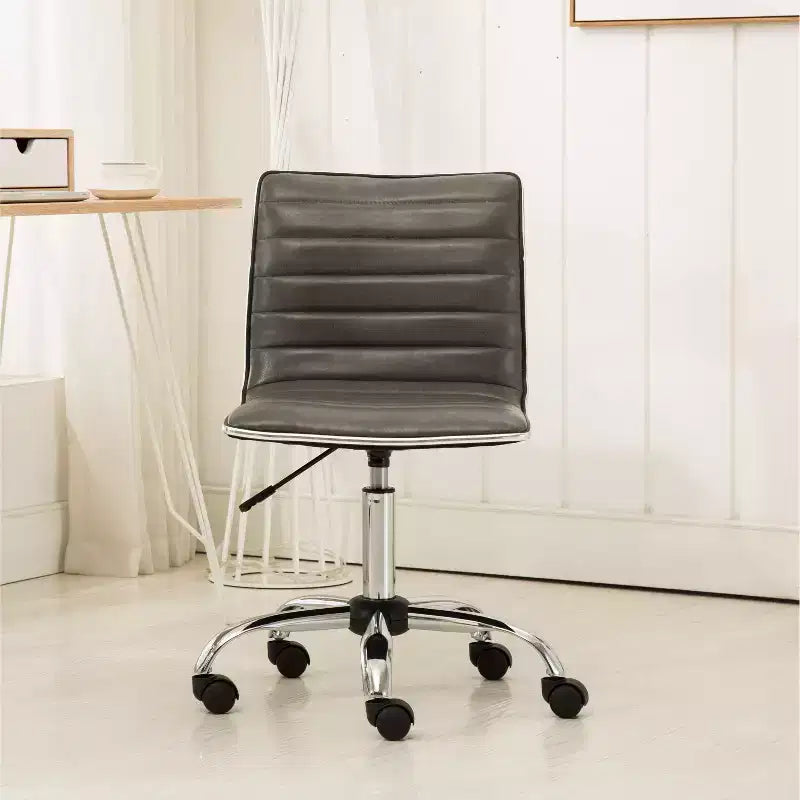 Chaise de Bureau Fremo Chromel Réglable à Vérin Pneumatique, Grise