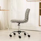 Chaise de Bureau Fremo Chromel Réglable à Vérin Pneumatique, Grise