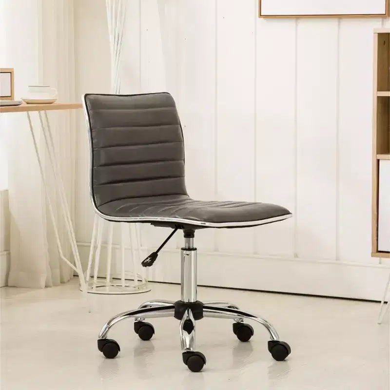 Chaise de Bureau Fremo Chromel Réglable à Vérin Pneumatique, Grise