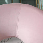 Fauteuil d'appoint rembourré en velours soyeux Slatina Roundhill Furniture, rose avec base finition doré