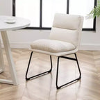 Ensemble de salle à manger rond Innes de Roundhill Furniture, table à manger avec piètement à tréteaux et 4 chaises élégantes, 5 pièces