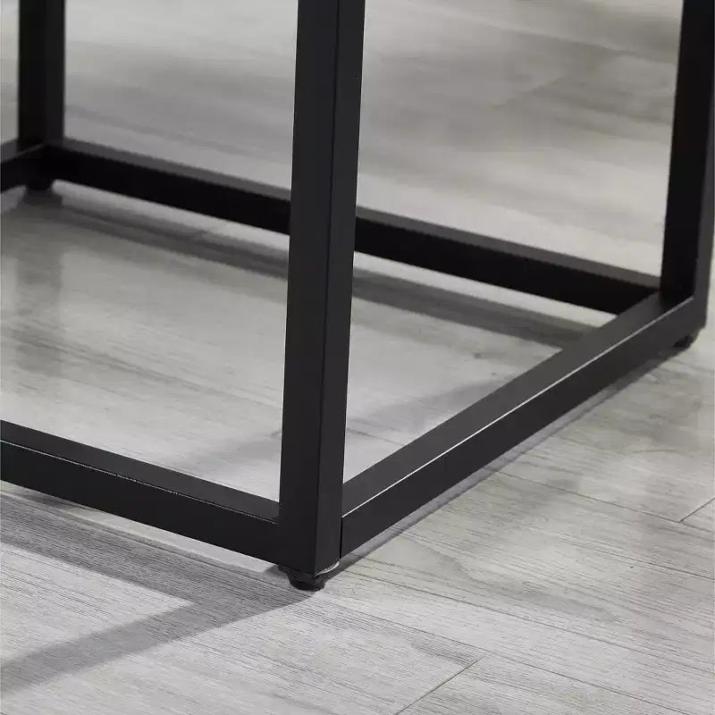 Ensemble de chambre 3 pièces Findlay, lit rembourré 3D en peluche avec 2 tables de chevet