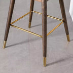 Tabourets de bar à dossier ailé recouverts de tissu Leland de Roundhill Furniture, verts, ensemble de 2