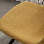 Tabourets de bar en tissu Porth de 28,25 po de Roundhill Furniture, jaune, lot de 2