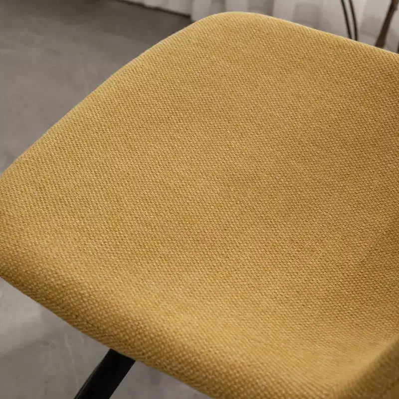 Tabourets de bar en tissu Porth de 28,25 po de Roundhill Furniture, jaune, lot de 2