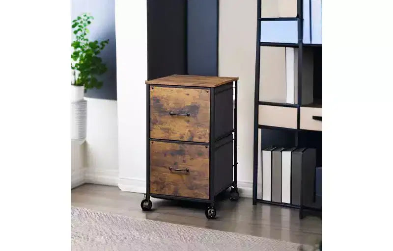 Meuble de classement mobile GALAXHERO à 2 tiroirs, support d'imprimante roulant, meuble de classement vertical en tissu compatible avec les formats A4 ou Lettre pour bureau à domicile