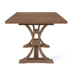 Ensemble de salle à manger extensible 7 pièces en bois rembourré style ferme Christopher Knight Home Fernleaf