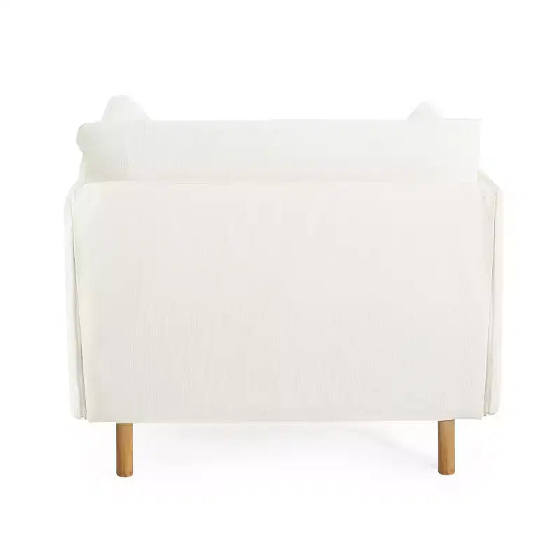 Fauteuil d'appoint rembourré moderne avec coussins moelleux et pieds en bois robustes, fauteuil de salon confortable - Christopher Knight Home