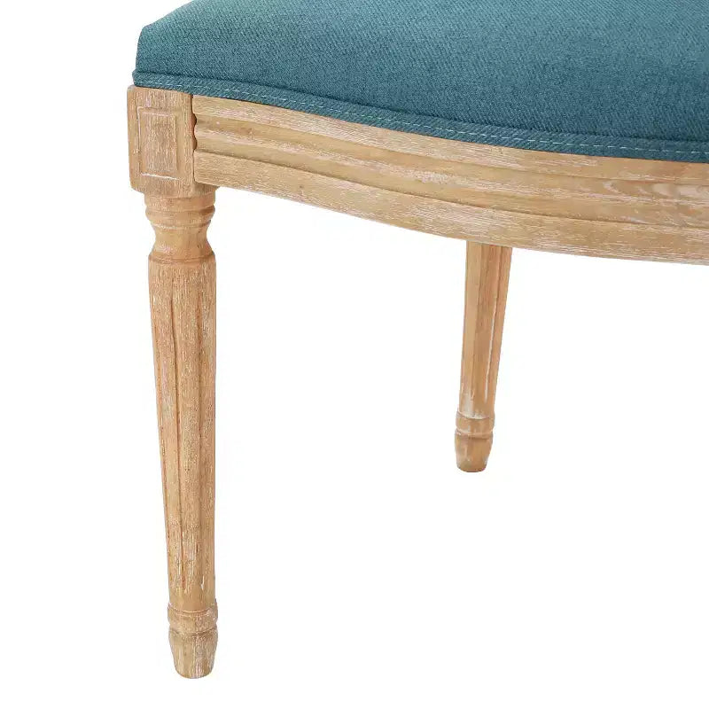 Chaises de salle à manger capitonnées GDFStudio Karter de style campagnard (lot de 2)