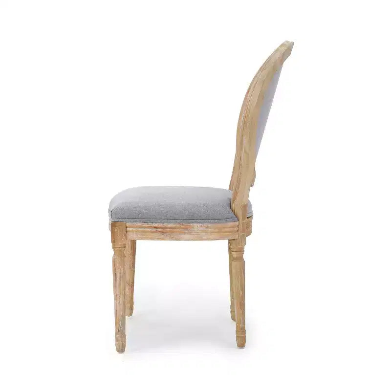 Chaises de salle à manger capitonnées GDFStudio Karter de style campagnard (lot de 2)