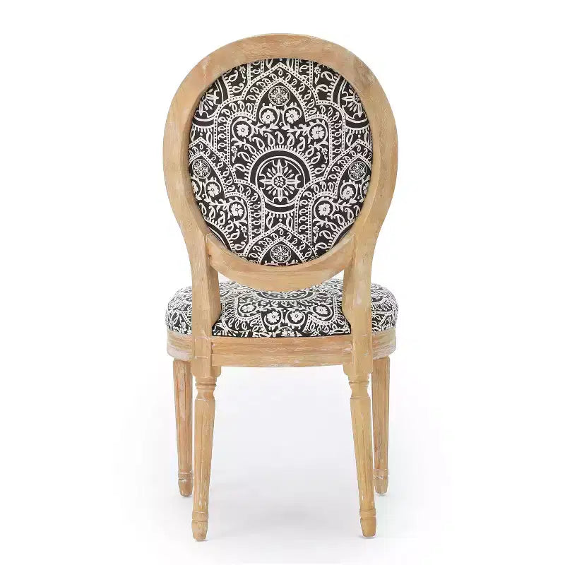 Chaises de salle à manger capitonnées GDFStudio Karter de style campagnard (lot de 2)