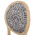 Chaises de salle à manger capitonnées GDFStudio Karter de style campagnard (lot de 2)