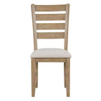 Ensemble de salle à manger rustique Whisen 6 pièces en bois avec 4 chaises et un banc