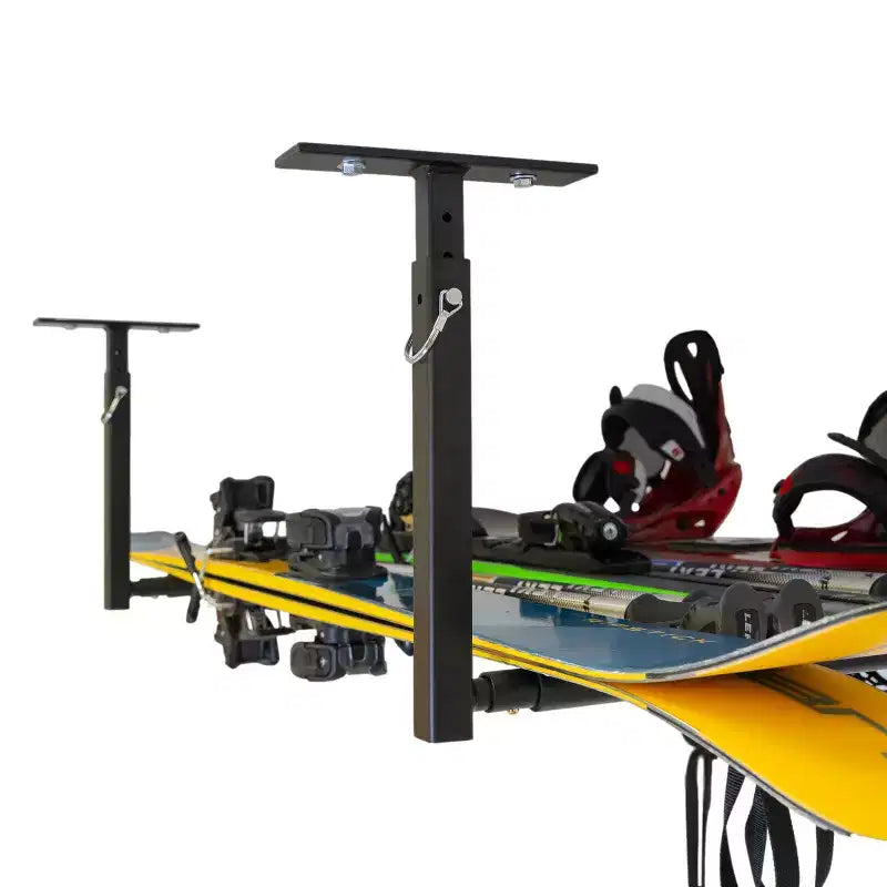 StoreYourBoard Hi-Port 2 | Support de rangement réglable au plafond pour skis et snowboards | Simple | Charge maximale 34 kg
