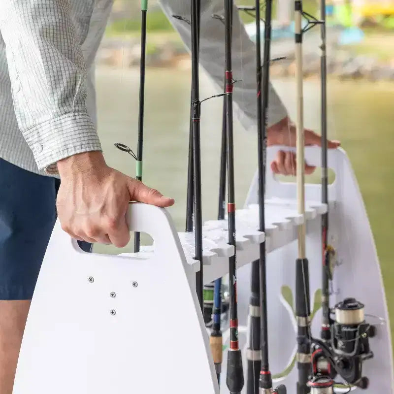 StoreYourBoard Marlin – Support de Rangement pour Cannes à Pêche | Peut contenir jusqu'à 24 cannes