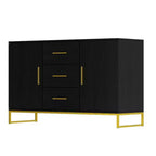 Buffet de cuisine Famapy noir avec placard de rangement