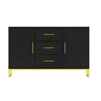 Buffet de cuisine Famapy noir avec placard de rangement