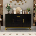 Buffet de cuisine Famapy noir avec placard de rangement