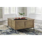 Table basse à plateau relevable et de rangement Torlanta Signature Design by Ashley, marron