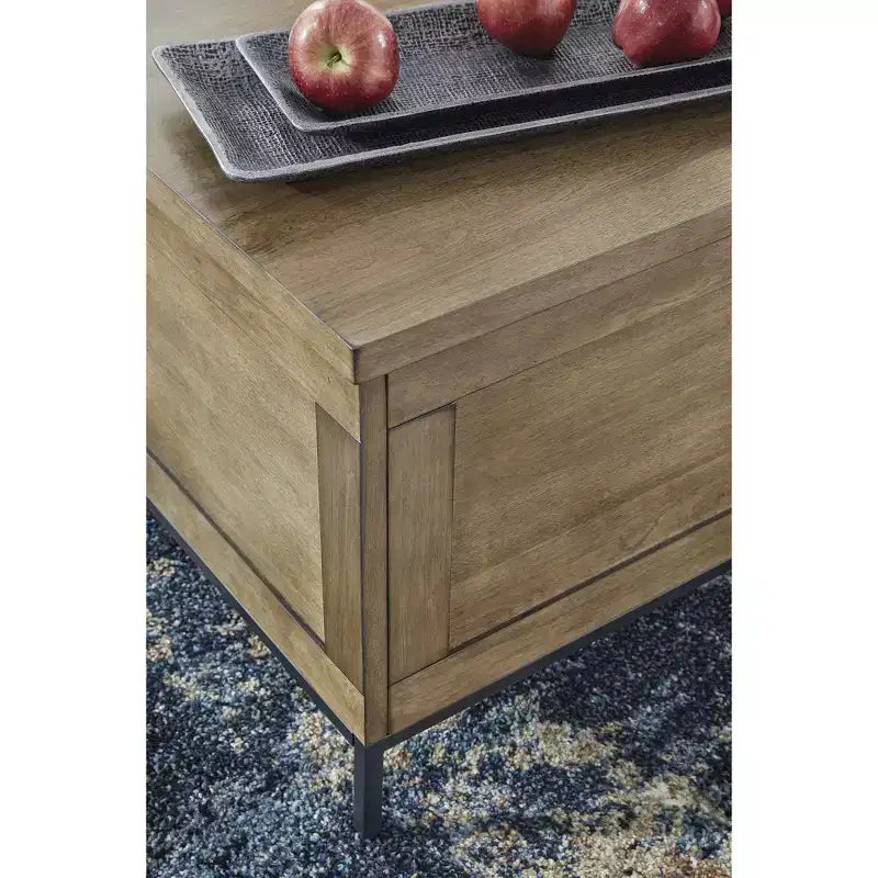 Table basse à plateau relevable et de rangement Torlanta Signature Design by Ashley, marron