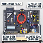 StoreYourBoard 51 x 32 Pristine PRO Pegboard | 23 Accessoires