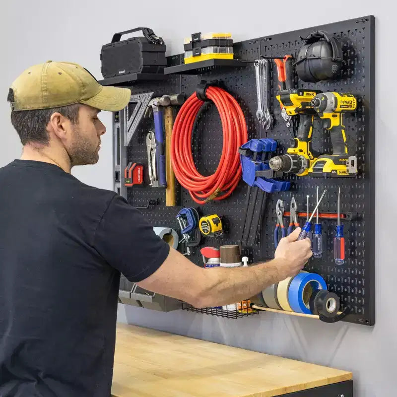 StoreYourBoard 51 x 32 Pristine PRO Pegboard | 23 Accessoires