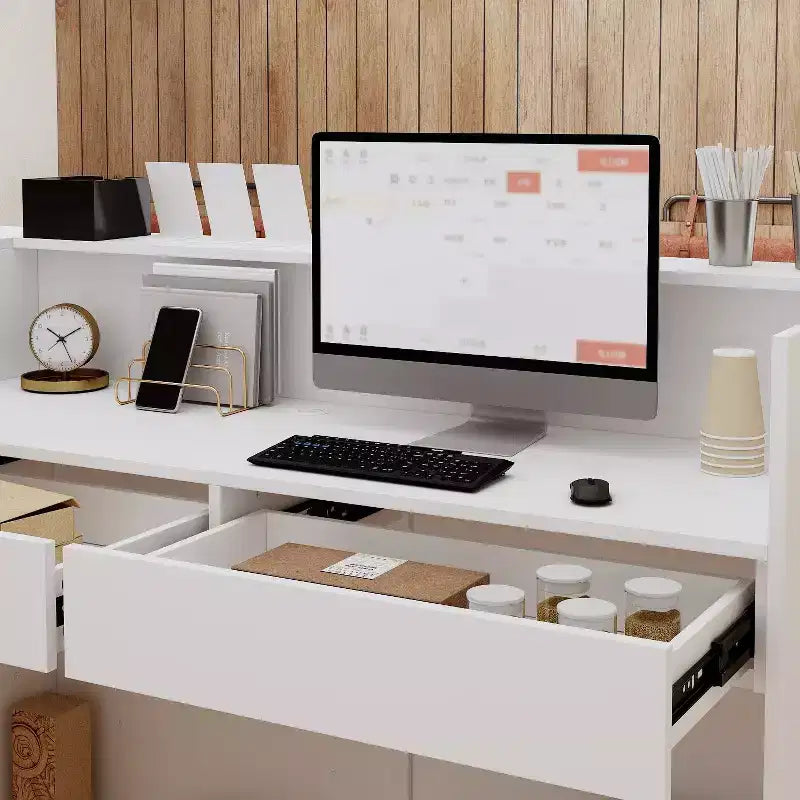 Meuble de Classement de Bureau Famapy Blanc en Bois pour l'Efficacité