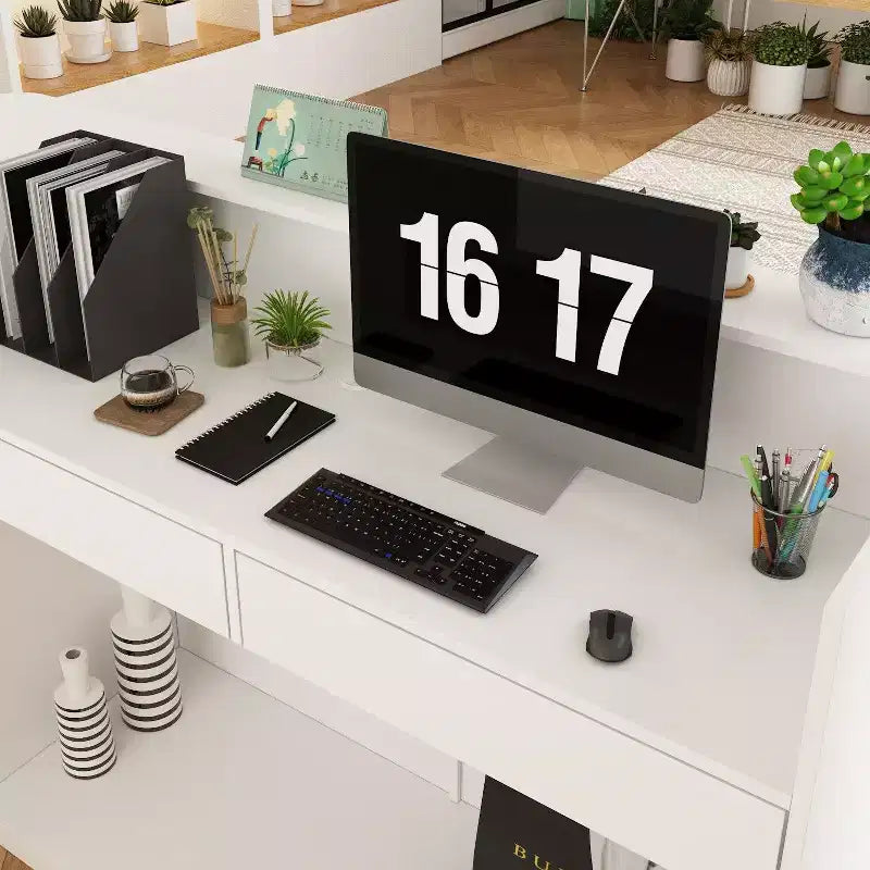 Meuble de Classement de Bureau Famapy Blanc en Bois pour l'Efficacité