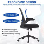 Chaise de Bureau FDW Chaise d'Ordinateur de Bureau à Domicile avec Support Lombaire Réglable, Base Pivotante et Accoudoirs pour un Confort et une Productivité Maximaux