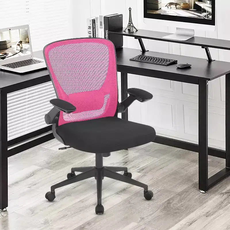 Chaise de Bureau FDW Chaise d'Ordinateur de Bureau à Domicile avec Support Lombaire Réglable, Base Pivotante et Accoudoirs pour un Confort et une Productivité Maximaux