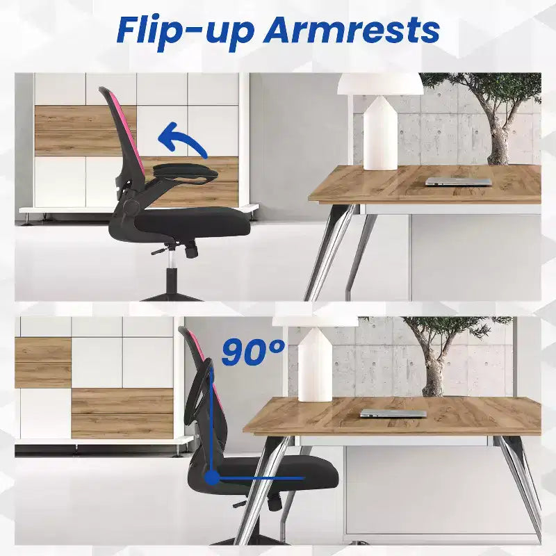 Chaise de Bureau FDW Chaise d'Ordinateur de Bureau à Domicile avec Support Lombaire Réglable, Base Pivotante et Accoudoirs pour un Confort et une Productivité Maximaux
