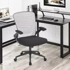 Chaise de Bureau FDW Chaise d'Ordinateur de Bureau à Domicile avec Support Lombaire Réglable, Base Pivotante et Accoudoirs pour un Confort et une Productivité Maximaux
