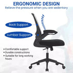 Chaise de Bureau FDW Chaise d'Ordinateur de Bureau à Domicile avec Support Lombaire Réglable, Base Pivotante et Accoudoirs pour un Confort et une Productivité Maximaux