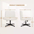 Chaise de bureau pivotante en tissu Yaheetech pour bureau à domicile