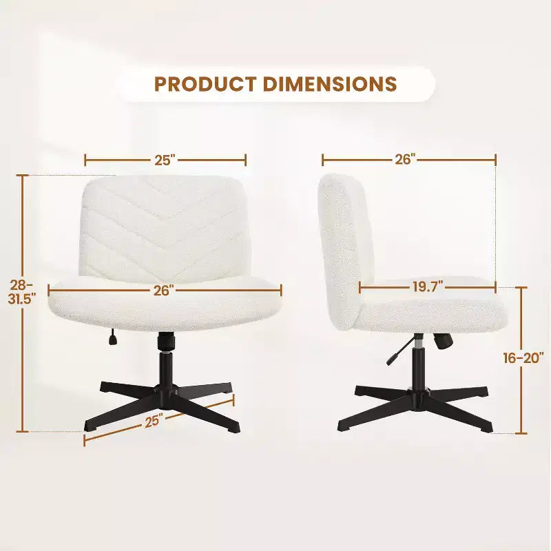 Chaise de bureau pivotante en tissu Yaheetech pour bureau à domicile
