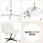 Chaise de bureau pivotante en tissu Yaheetech pour bureau à domicile