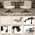 Chaise de bureau pivotante en tissu Yaheetech pour bureau à domicile