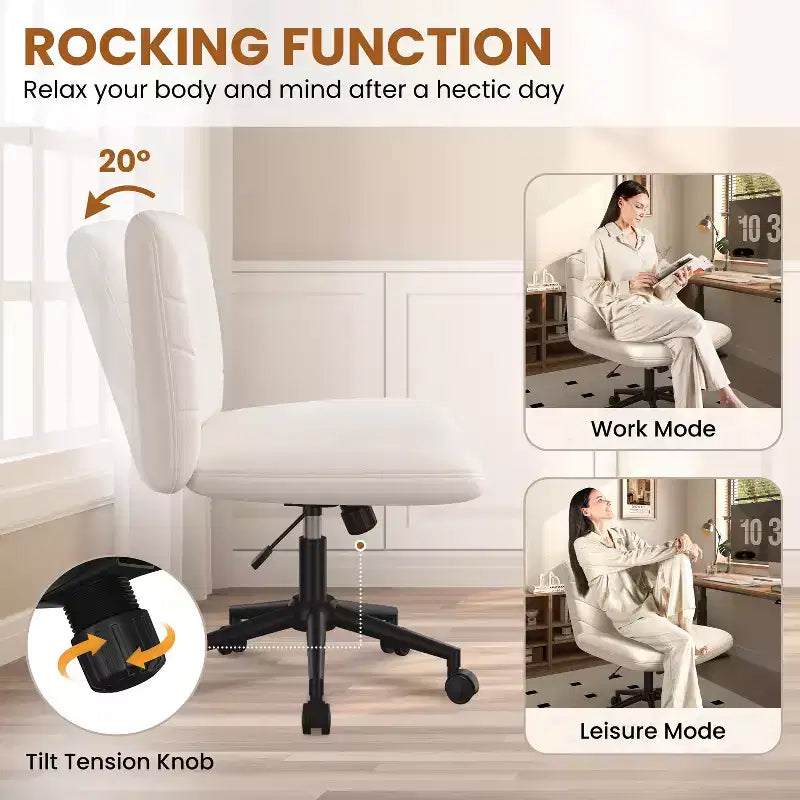 Chaise de bureau pivotante en tissu Yaheetech pour bureau à domicile