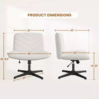 Chaise de bureau pivotante en tissu Yaheetech pour bureau à domicile