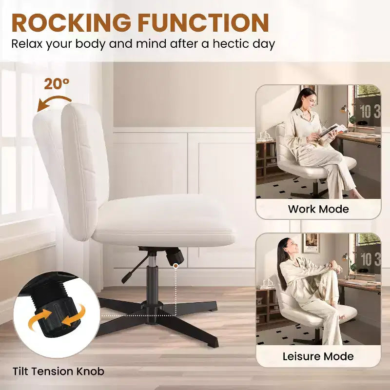 Chaise de bureau pivotante en tissu Yaheetech pour bureau à domicile