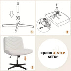 Chaise de bureau pivotante en tissu Yaheetech pour bureau à domicile