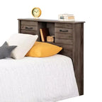 Tête de lit bibliothèque avec rangement et portes coulissantes HomeStock Kids Bedroom