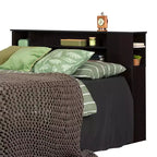 Tête de lit bibliothèque HomeStock pour enfant, taille double/grand lit