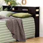 Tête de lit bibliothèque HomeStock pour enfant, taille double/grand lit