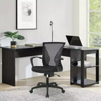 Chaise de bureau en maille BestMassage, chaise de bureau d'ordinateur, chaise de direction avec siège réglable en hauteur et dossier respirant