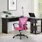 Chaise de bureau en maille BestMassage, chaise de bureau d'ordinateur, chaise de direction avec siège réglable en hauteur et dossier respirant