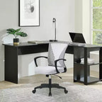 Chaise de bureau en maille BestMassage, chaise de bureau d'ordinateur, chaise de direction avec siège réglable en hauteur et dossier respirant