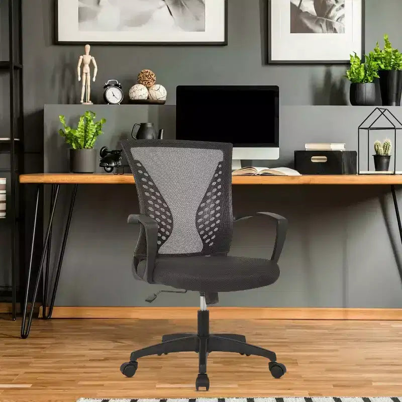 Chaise de bureau en maille BestMassage, chaise de bureau d'ordinateur, chaise de direction avec siège réglable en hauteur et dossier respirant